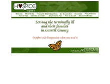 Tablet Screenshot of hospiceofgarrettcounty.org